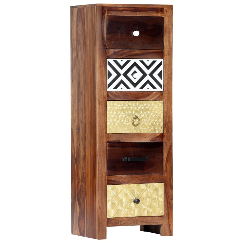 Side Cabinet 40x30x110 cm Solid Acacia Wood