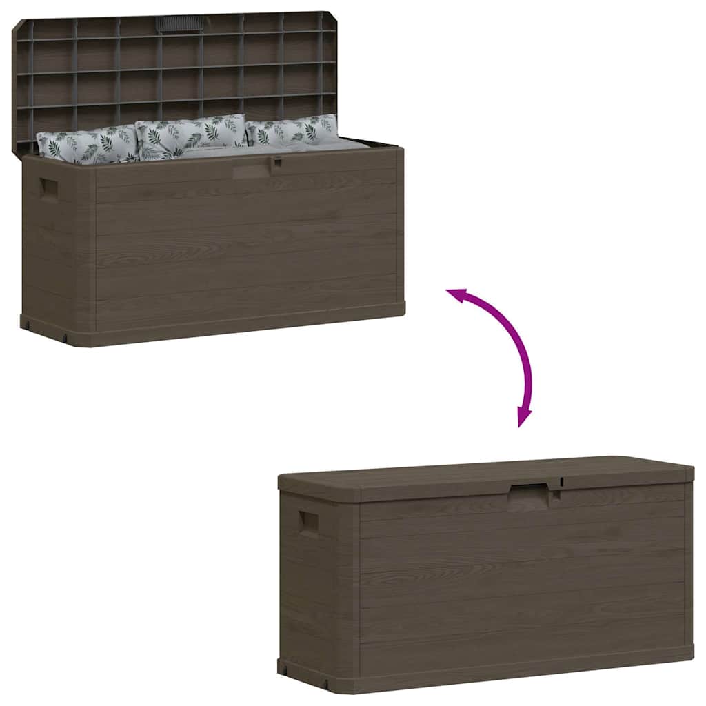 Garden Storage Box 280 L Brown