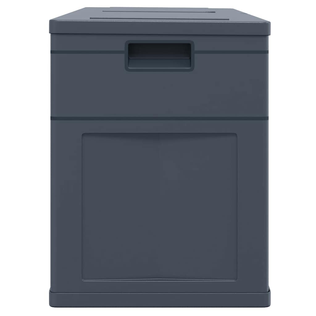 Garden Storage Box 320 L Black