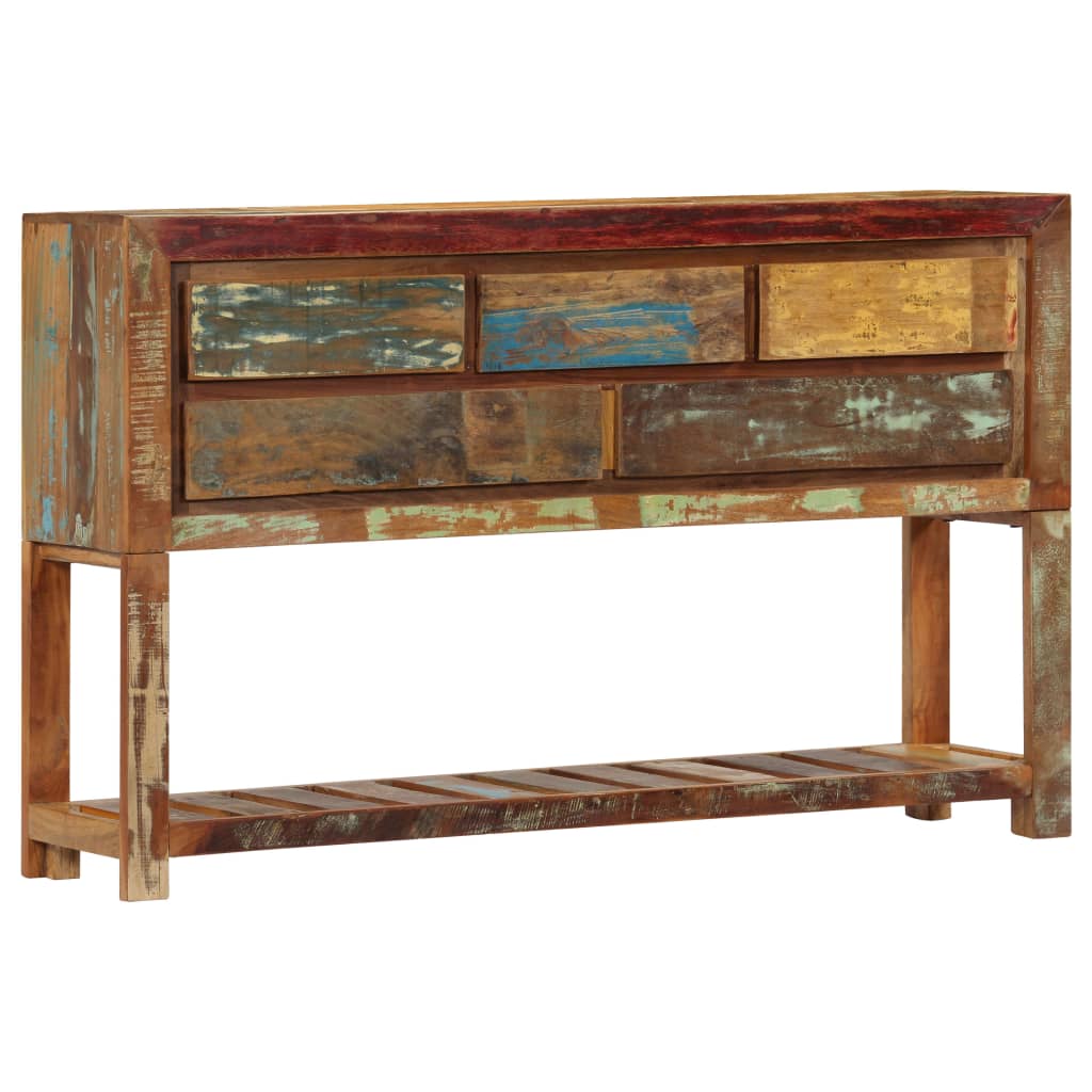 Sideboard 120x30x75 cm Solid Reclaimed Wood