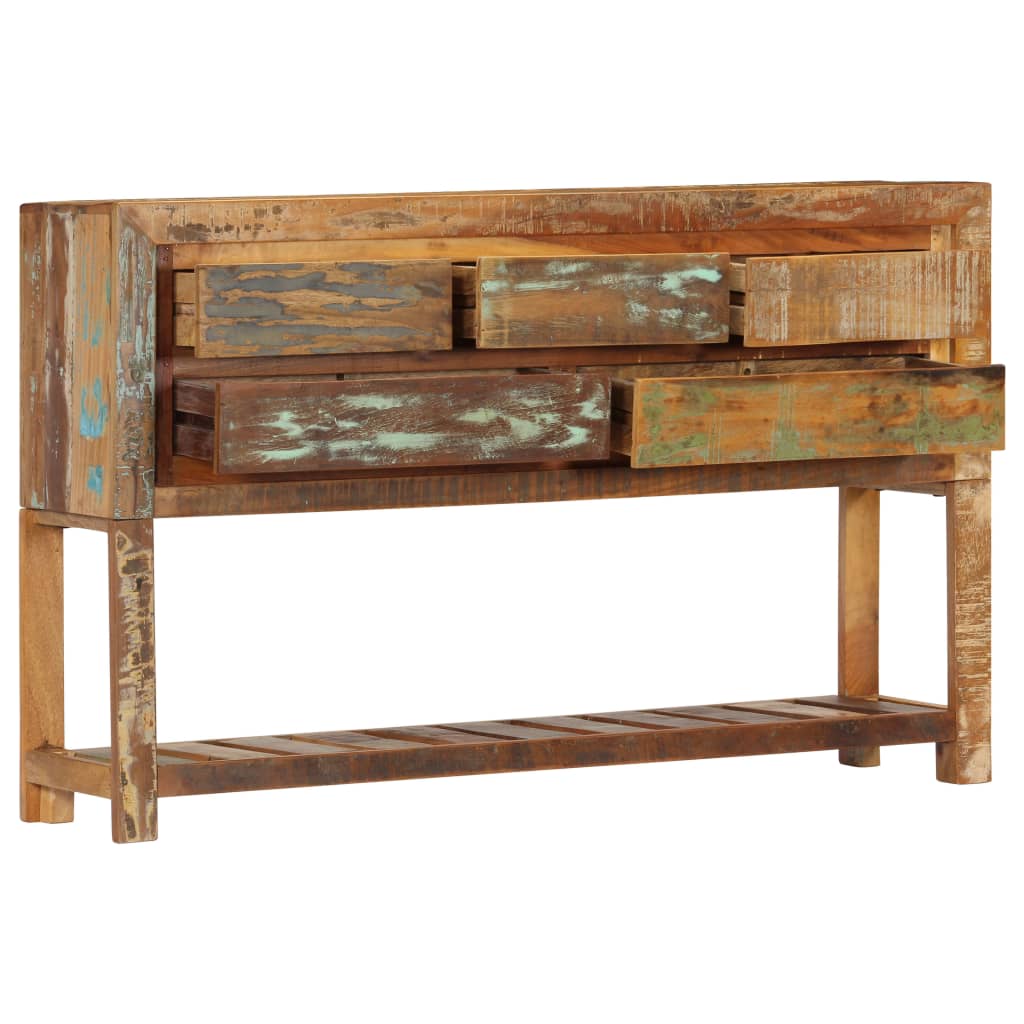 Sideboard 120x30x75 cm Solid Reclaimed Wood