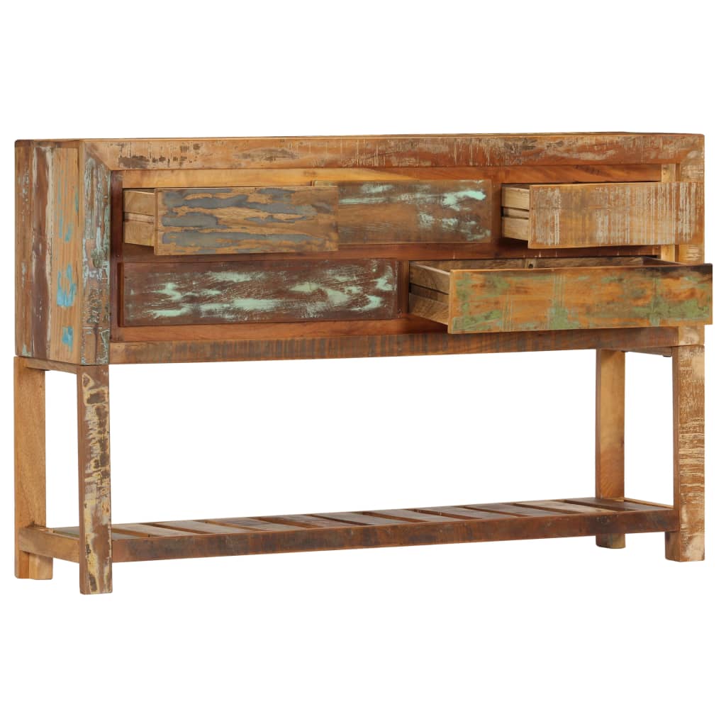 Sideboard 120x30x75 cm Solid Reclaimed Wood