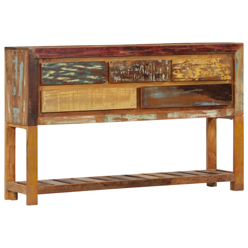 Sideboard 120x30x75 cm Solid Reclaimed Wood