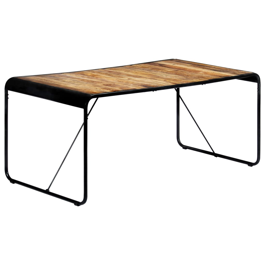 Dining Table 180x90x76 cm Solid Rough Mango Wood