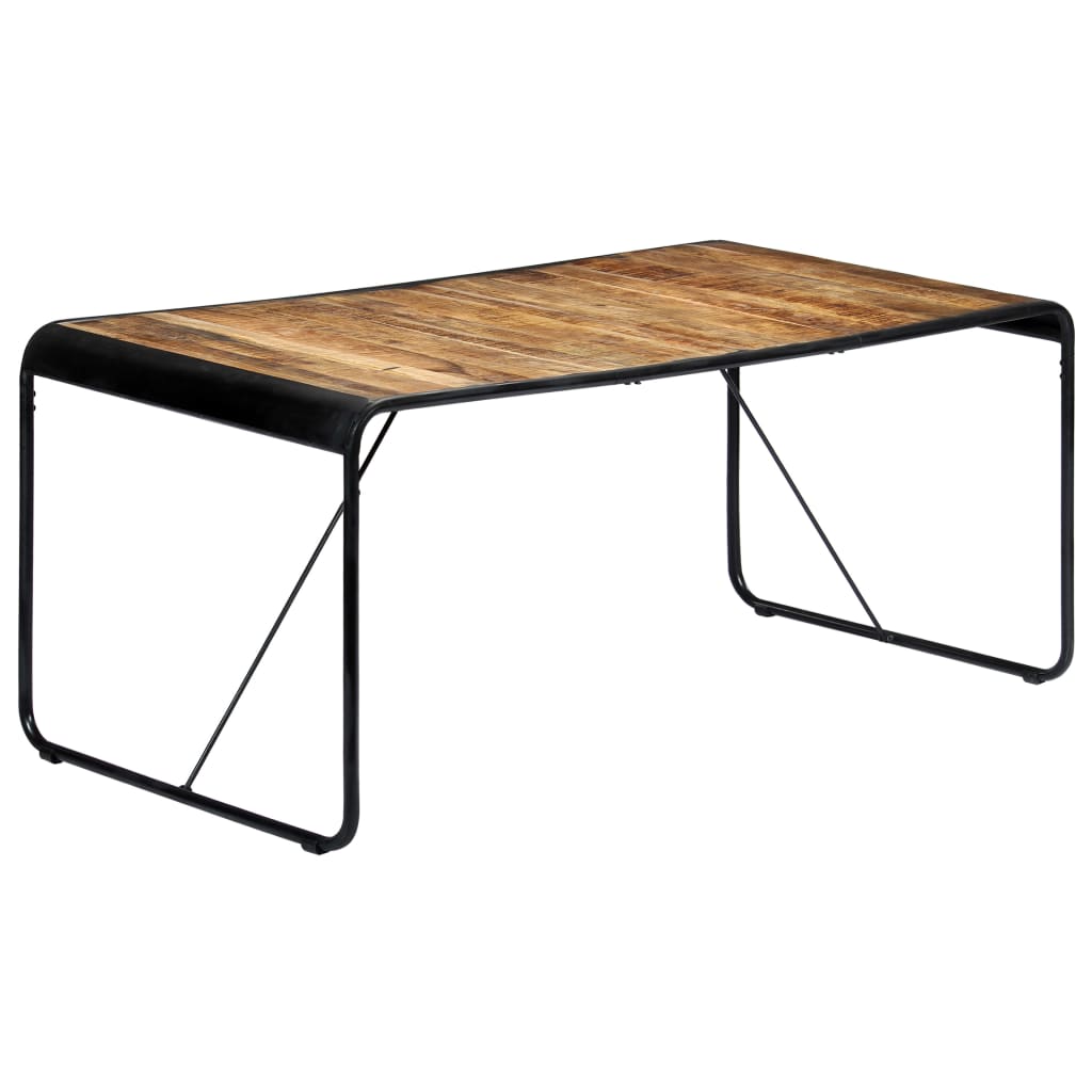Dining Table 180x90x76 cm Solid Rough Mango Wood