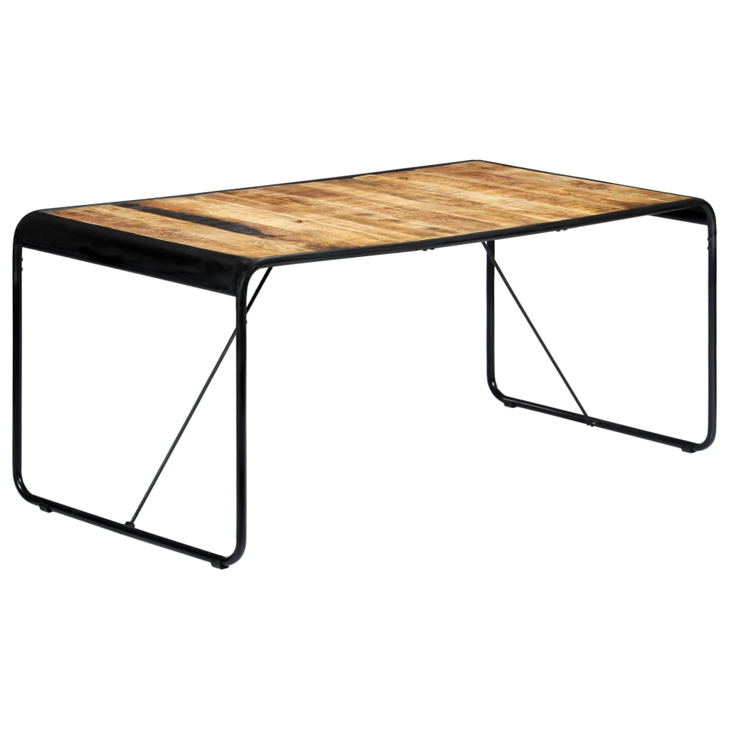 Dining Table 180x90x76 cm Solid Rough Mango Wood