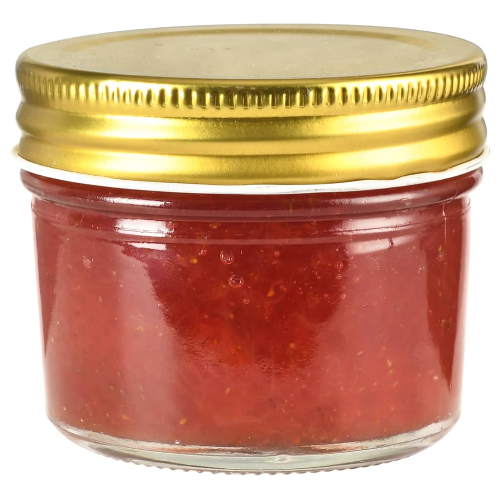Glass Jam Jars with Gold Lid 96 pcs 110 ml