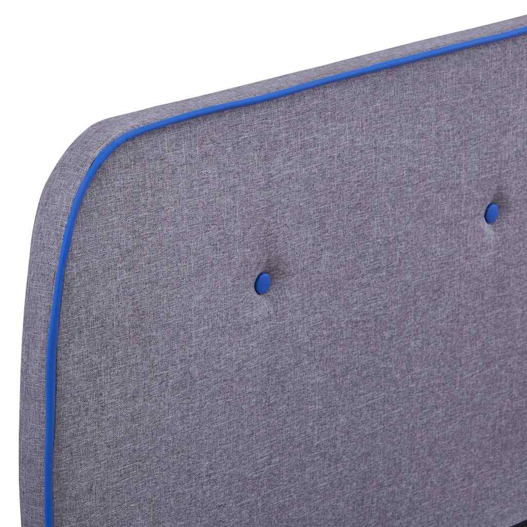 Bed Frame without Mattress Light Grey Fabric 150x200 cm King Size