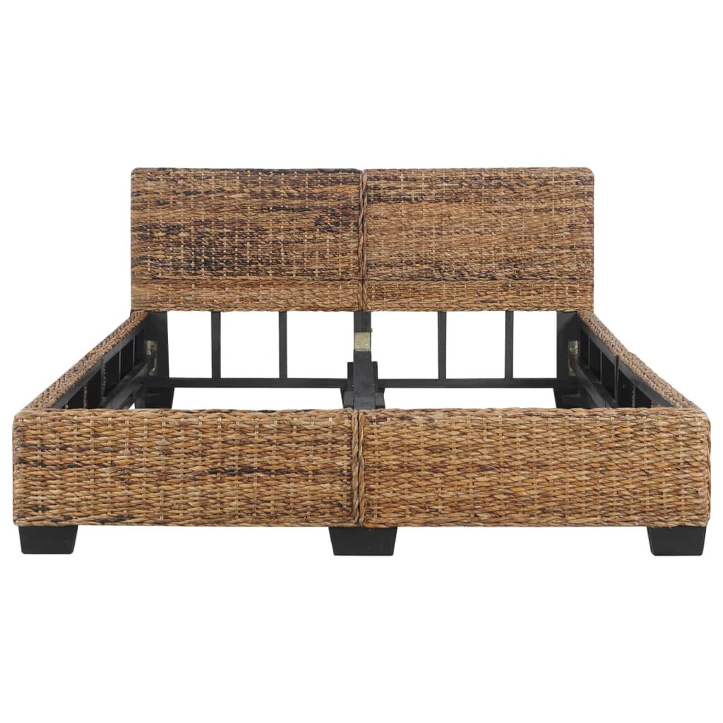 Bed Frame without Mattress Natural Rattan 140x200 cm