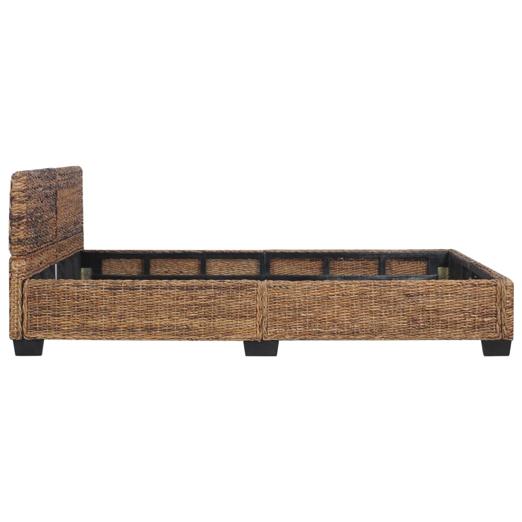 Bed Frame without Mattress Natural Rattan 140x200 cm