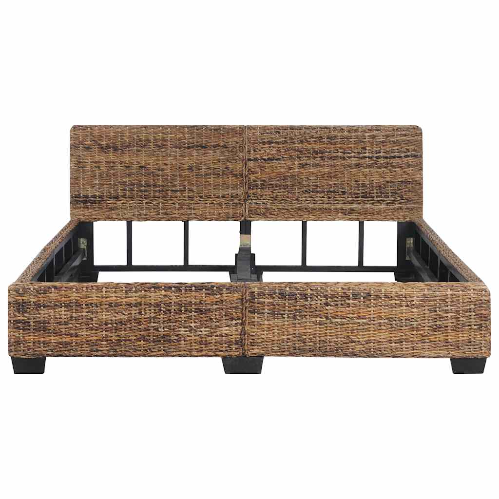 Bed Frame without Mattress Natural Rattan 160x200 cm