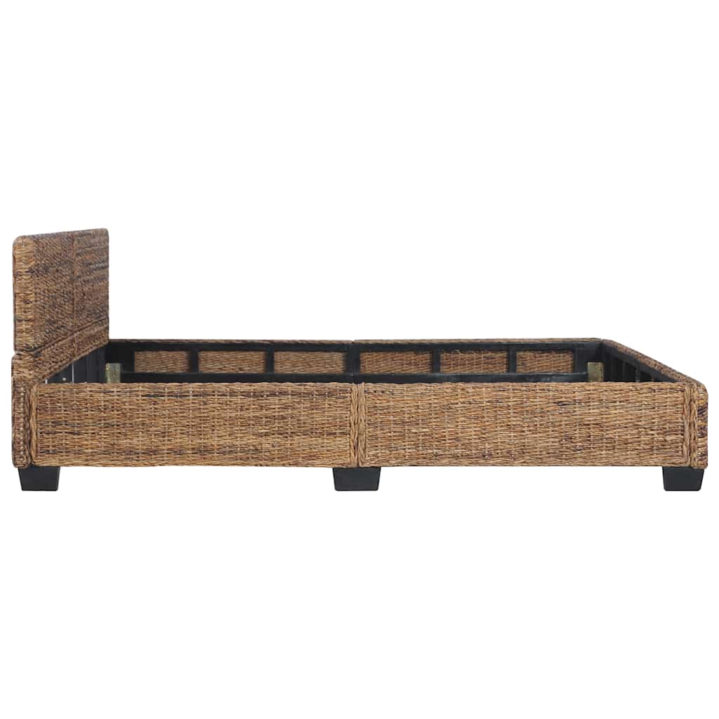 Bed Frame without Mattress Natural Rattan 160x200 cm