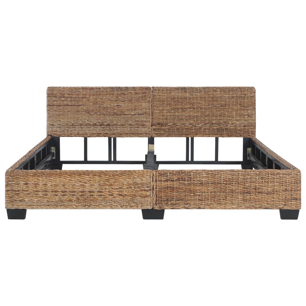 Bed Frame without Mattress Natural Rattan 180x200 cm Super King