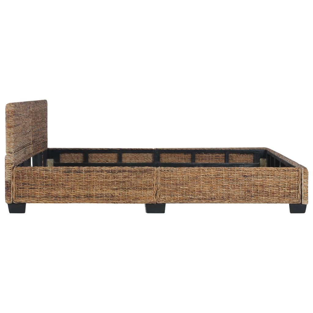 Bed Frame without Mattress Natural Rattan 180x200 cm Super King