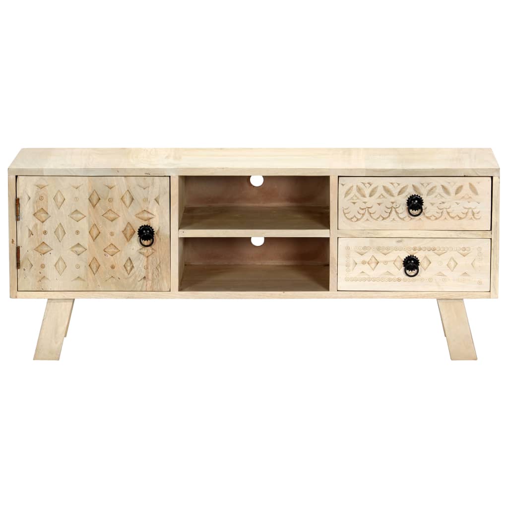TV Cabinet 110x30x44 cm Solid Mango Wood