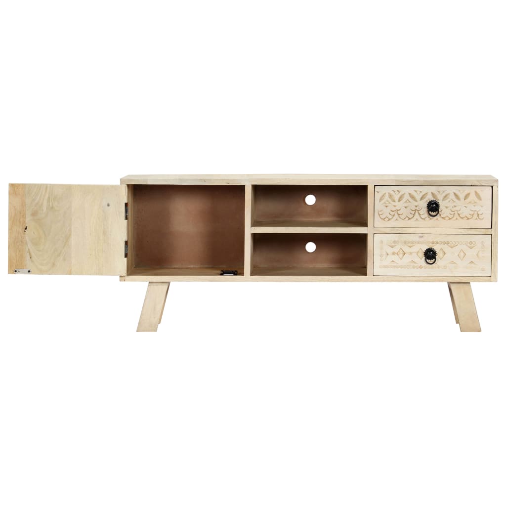 TV Cabinet 110x30x44 cm Solid Mango Wood