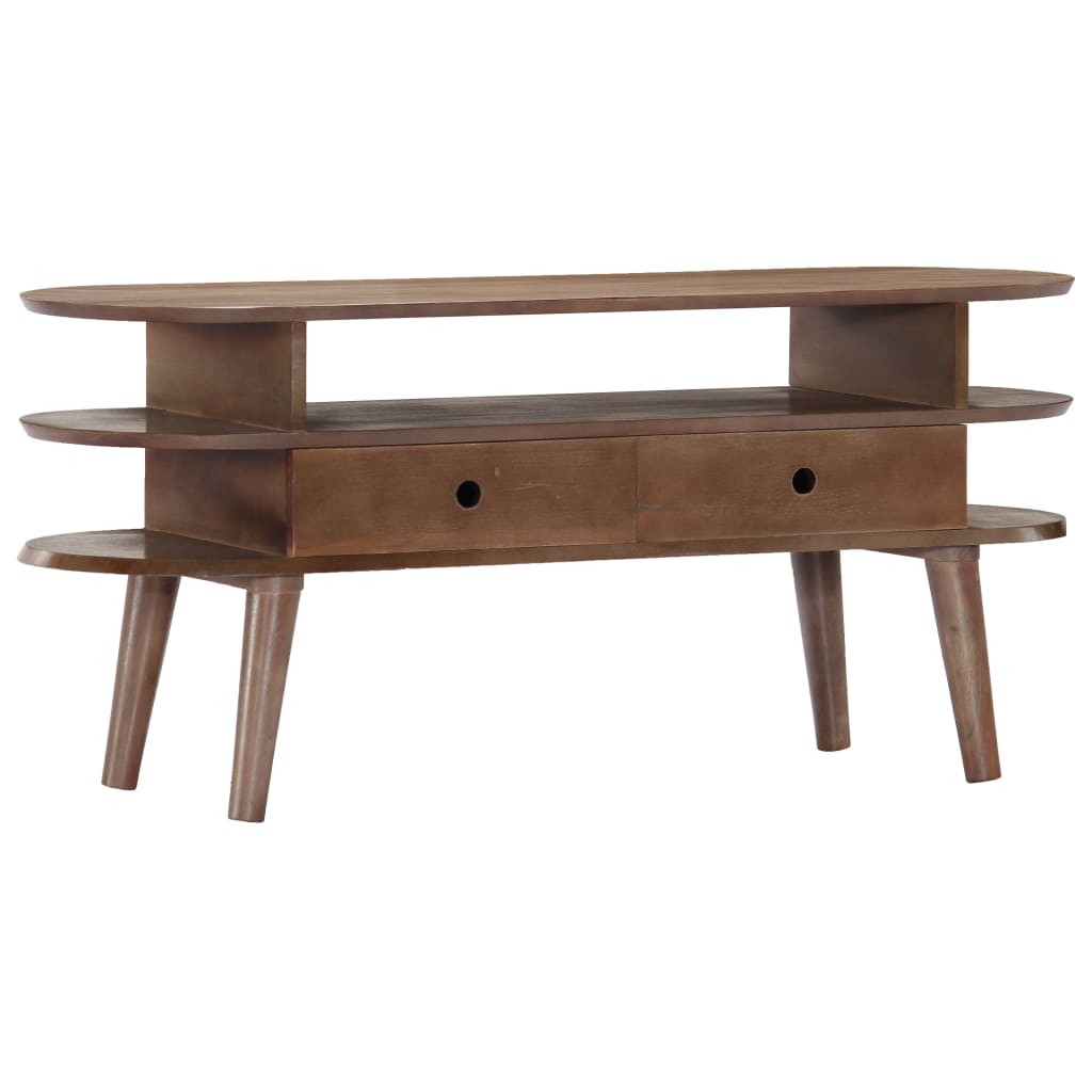 TV Cabinet 110x35x50 cm Solid Acacia Wood