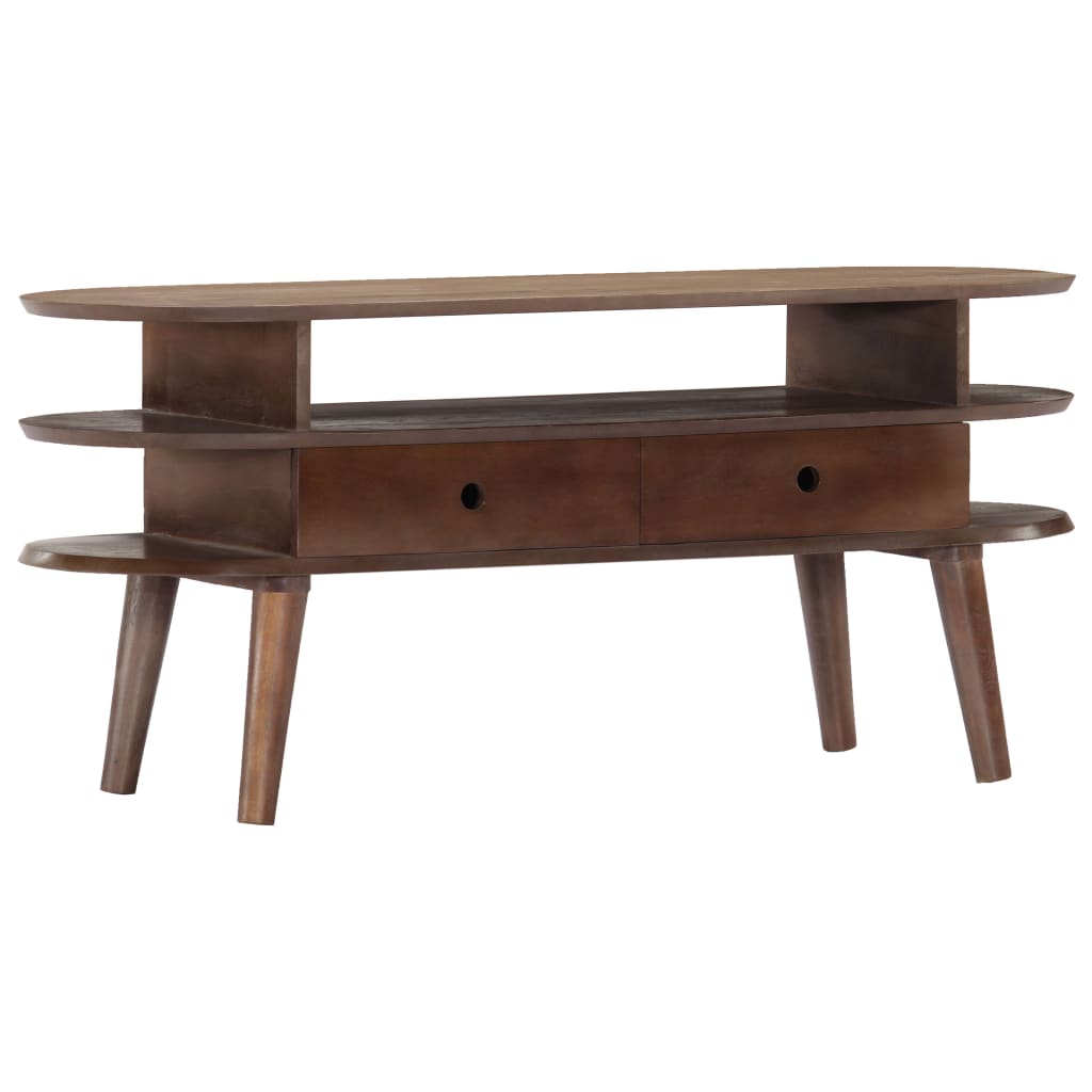 TV Cabinet 110x35x50 cm Solid Acacia Wood