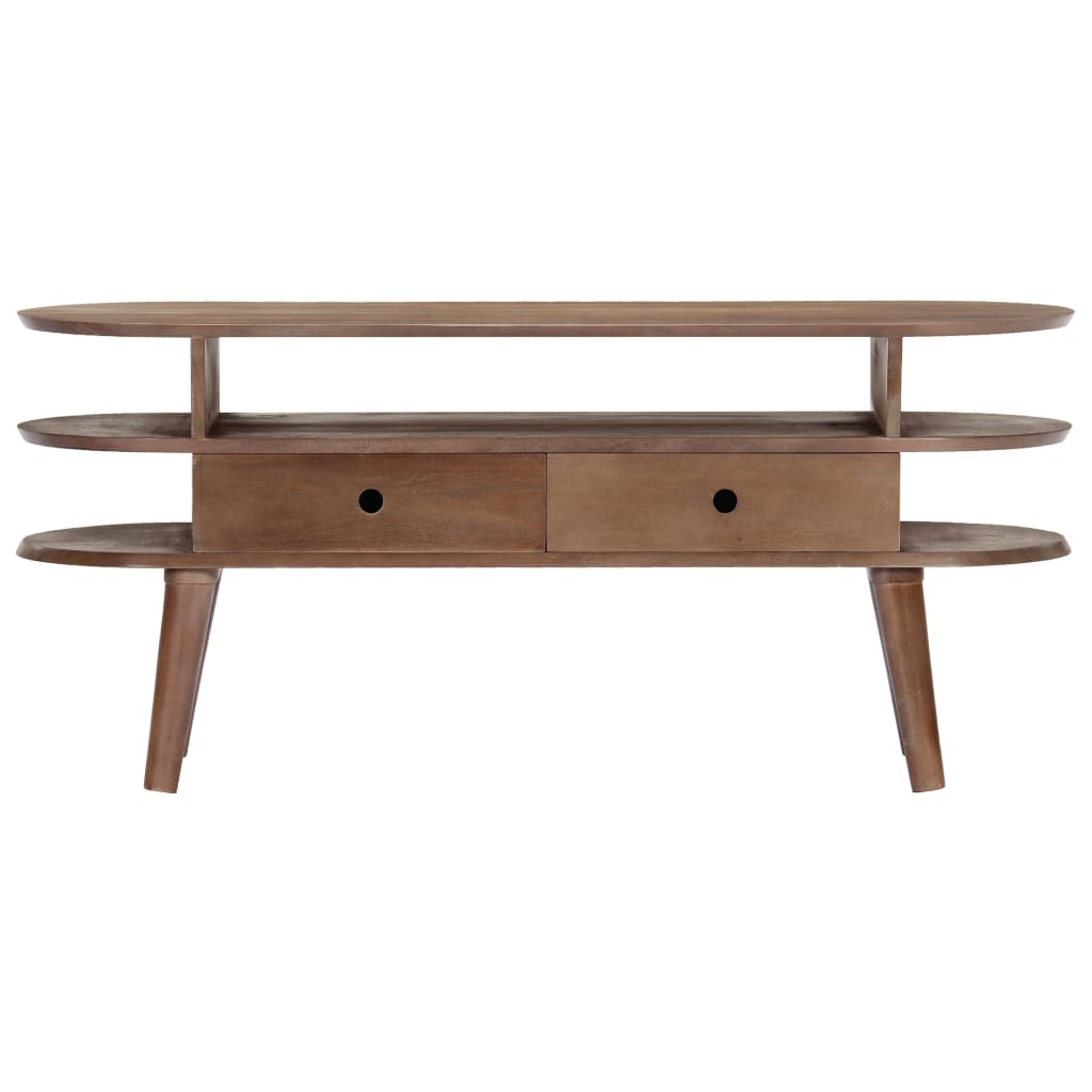 TV Cabinet 110x35x50 cm Solid Acacia Wood