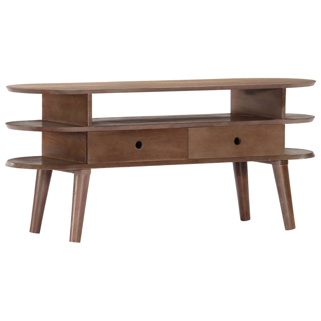 TV Cabinet 110x35x50 cm Solid Acacia Wood