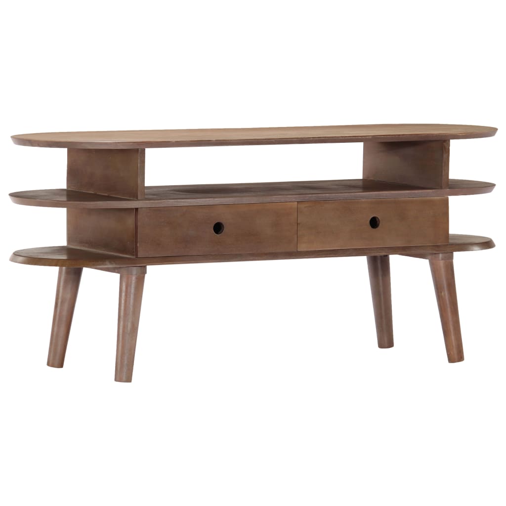 TV Cabinet 110x35x50 cm Solid Acacia Wood