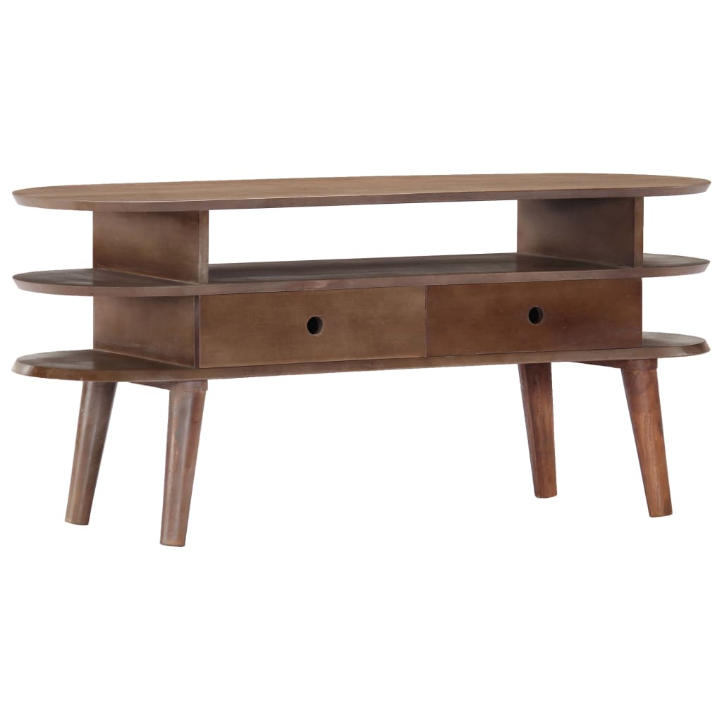 TV Cabinet 110x35x50 cm Solid Acacia Wood