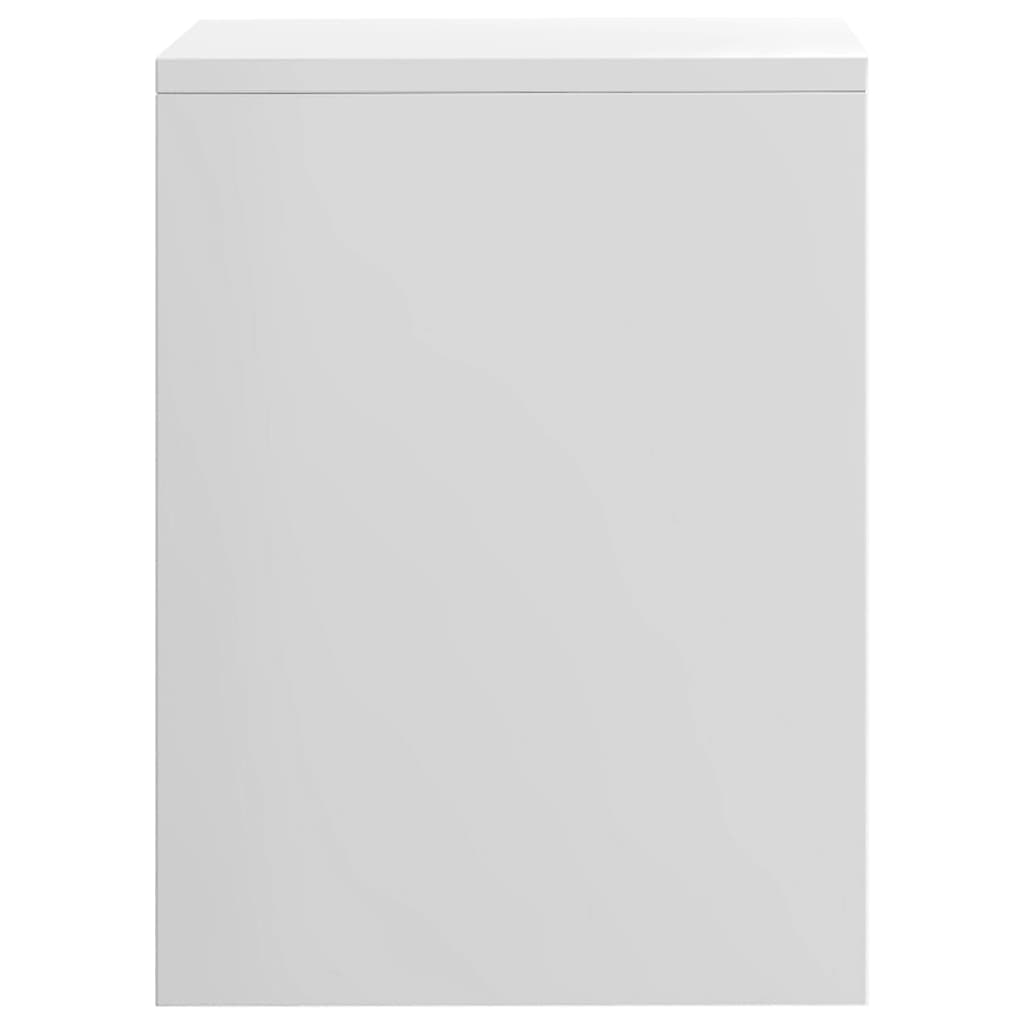 Bedside Cabinet High Gloss White 40x30x40 cm Engineered Wood