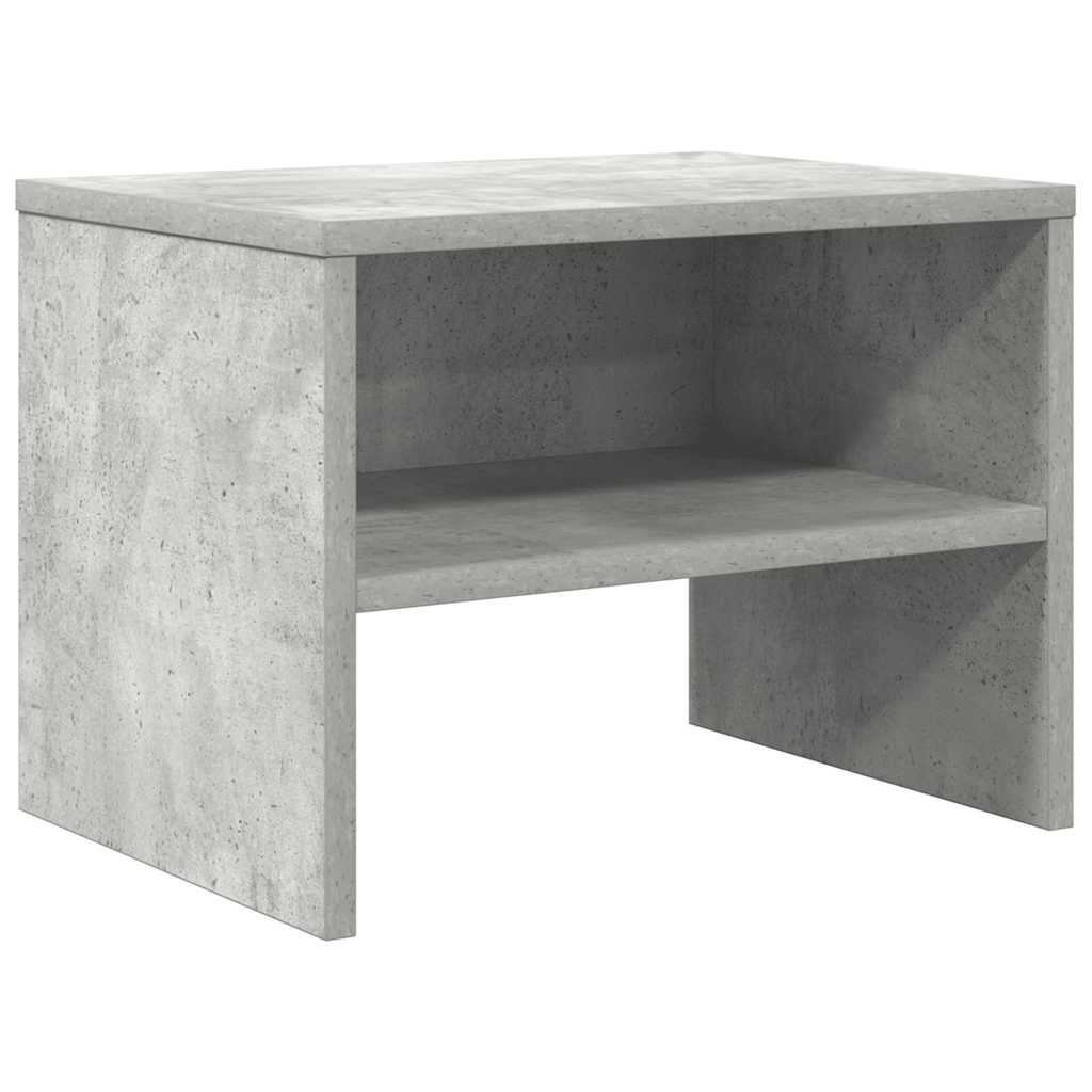 Bedside Cabinet Concrete Grey 40x30x30 cm Engineered Wood