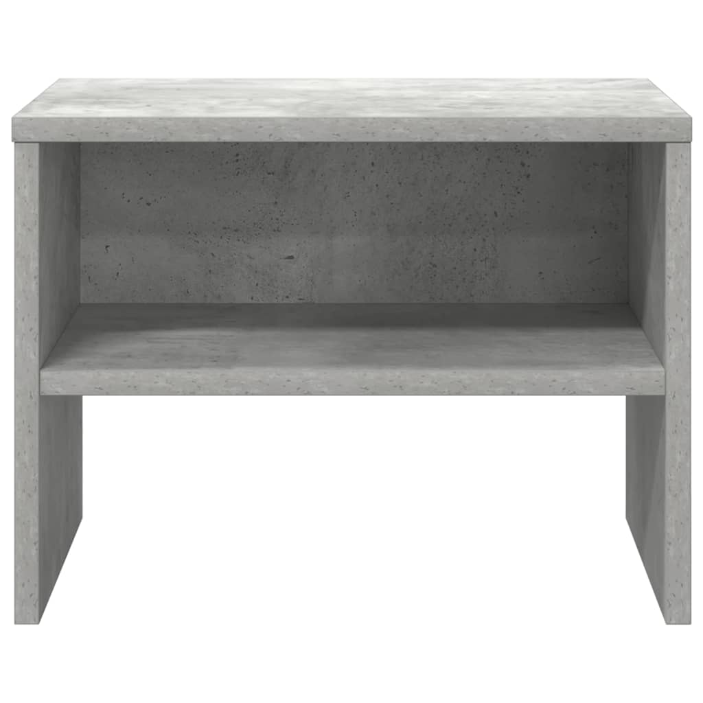 Bedside Cabinet Concrete Grey 40x30x30 cm Engineered Wood
