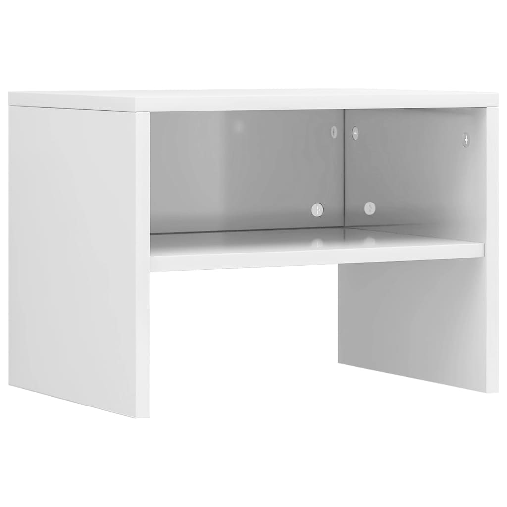 Bedside Cabinets 2 pcs High Gloss White 40x30x30 cm Engineered Wood