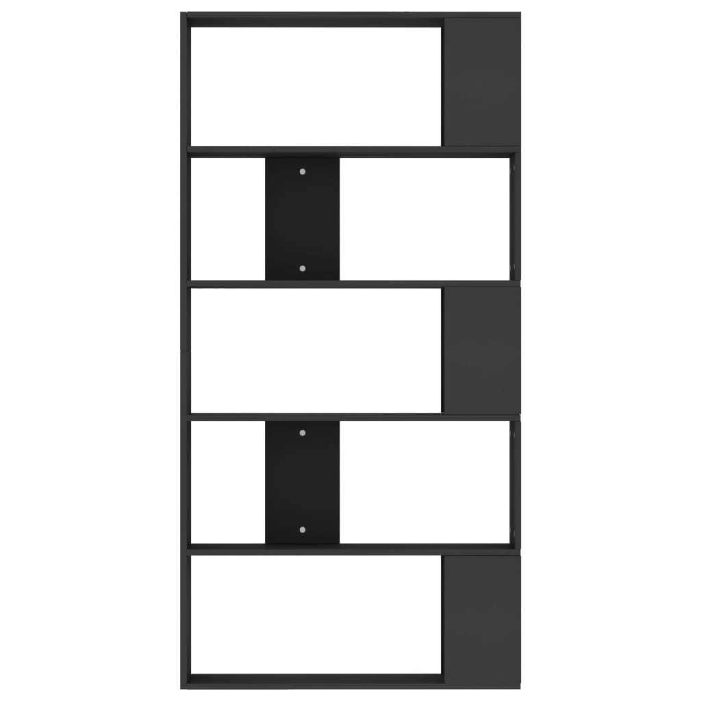 Book Cabinet/Room Divider Black 80x24x159 cm Engineered Wood