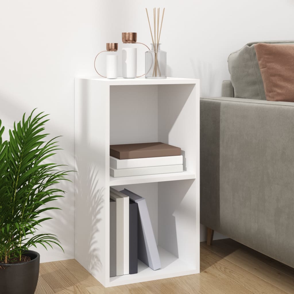 Vinyl Storage Box White 71x34x36 cm Engineered Wood