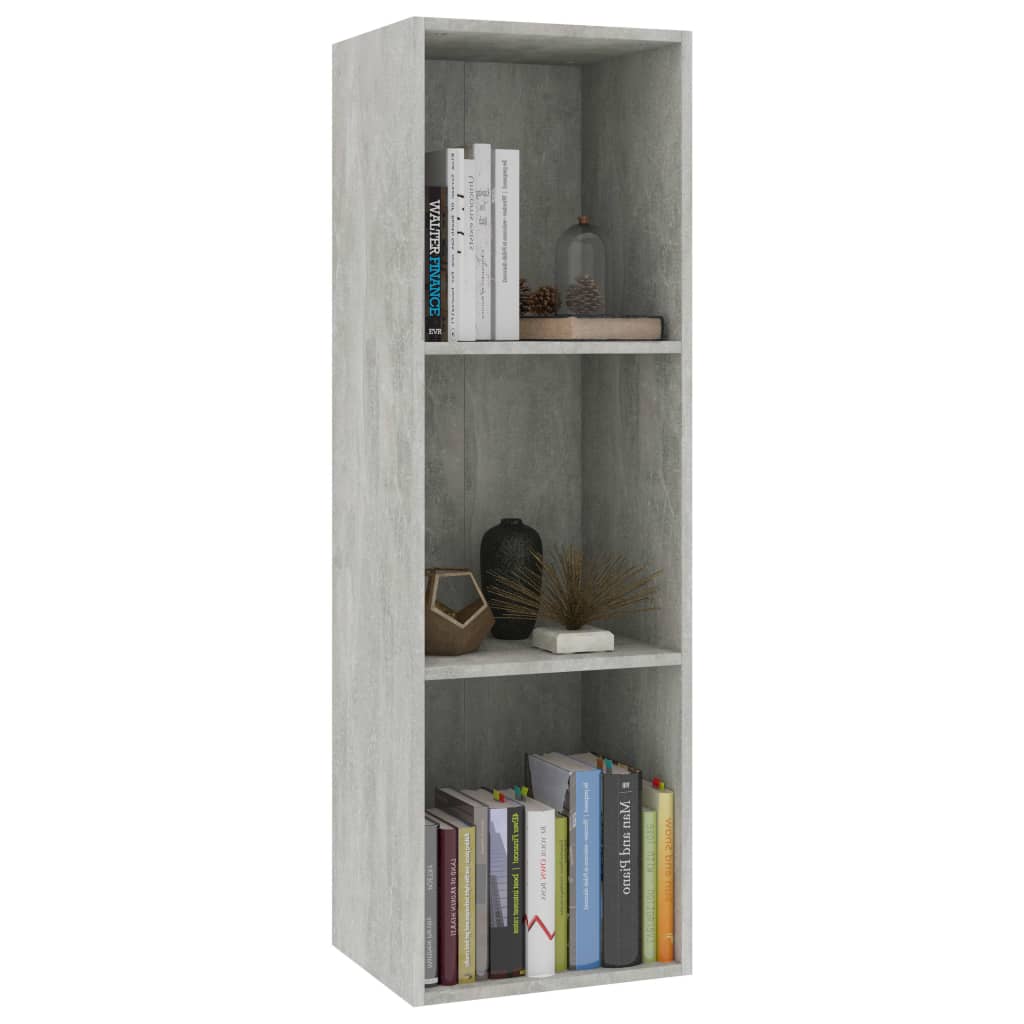 Book Cabinet/TV Cabinet Concrete Grey 36x30x114 cm Engineered Wood