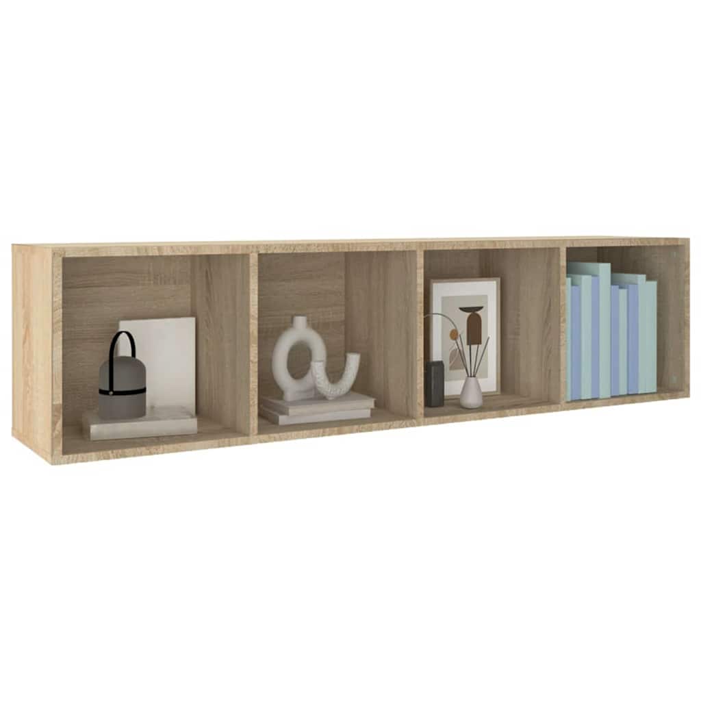 Book Cabinet/TV Cabinet Sonoma Oak 36x30x143 cm Engineered Wood