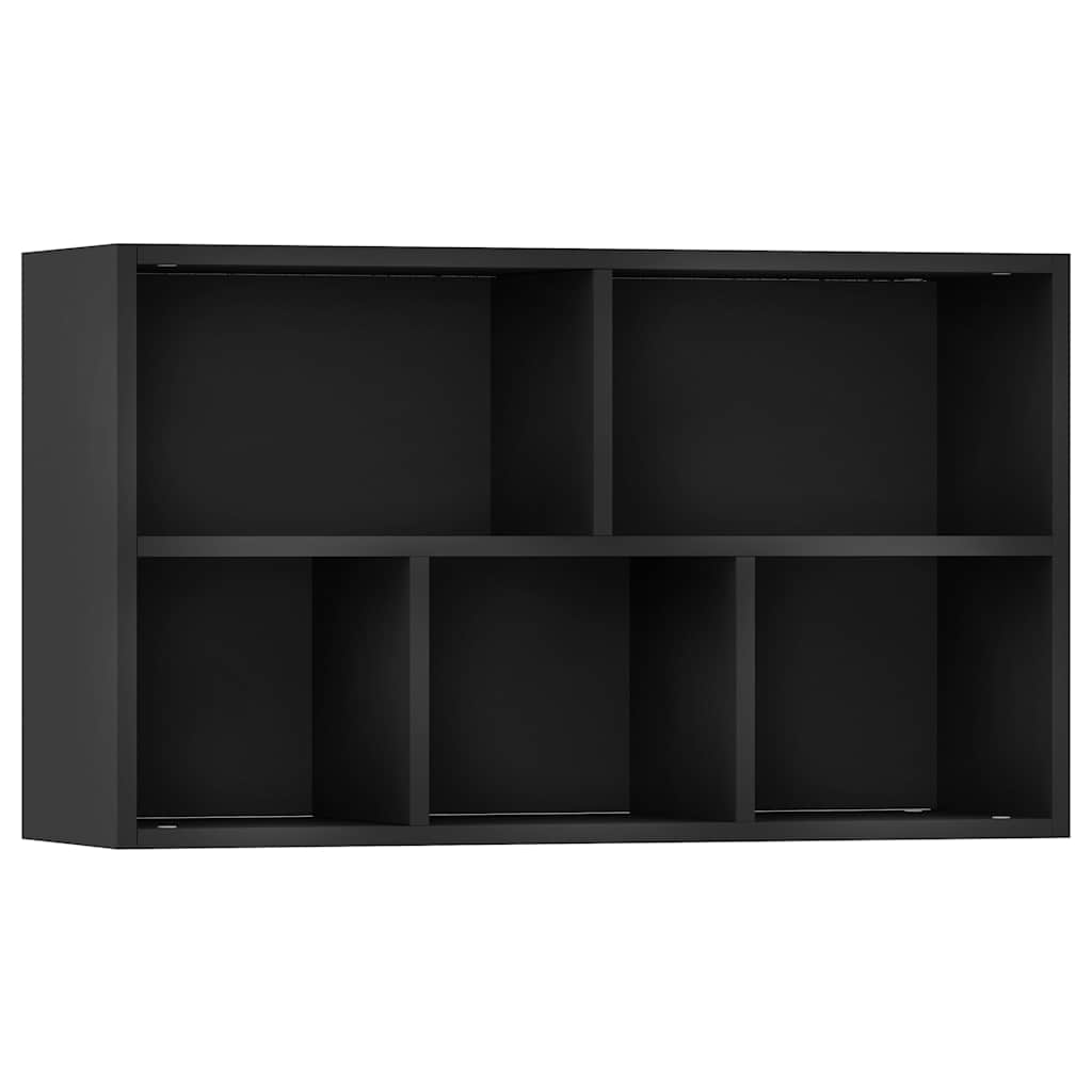 Book Cabinet/Sideboard Black 50x25x80 cm Engineered Wood