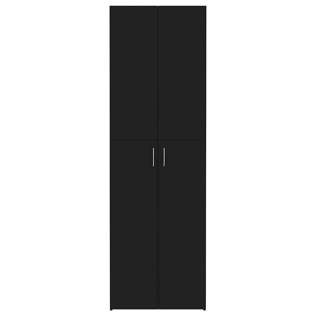 Office Cabinet Black 60x32x190 cm Engineered Wood