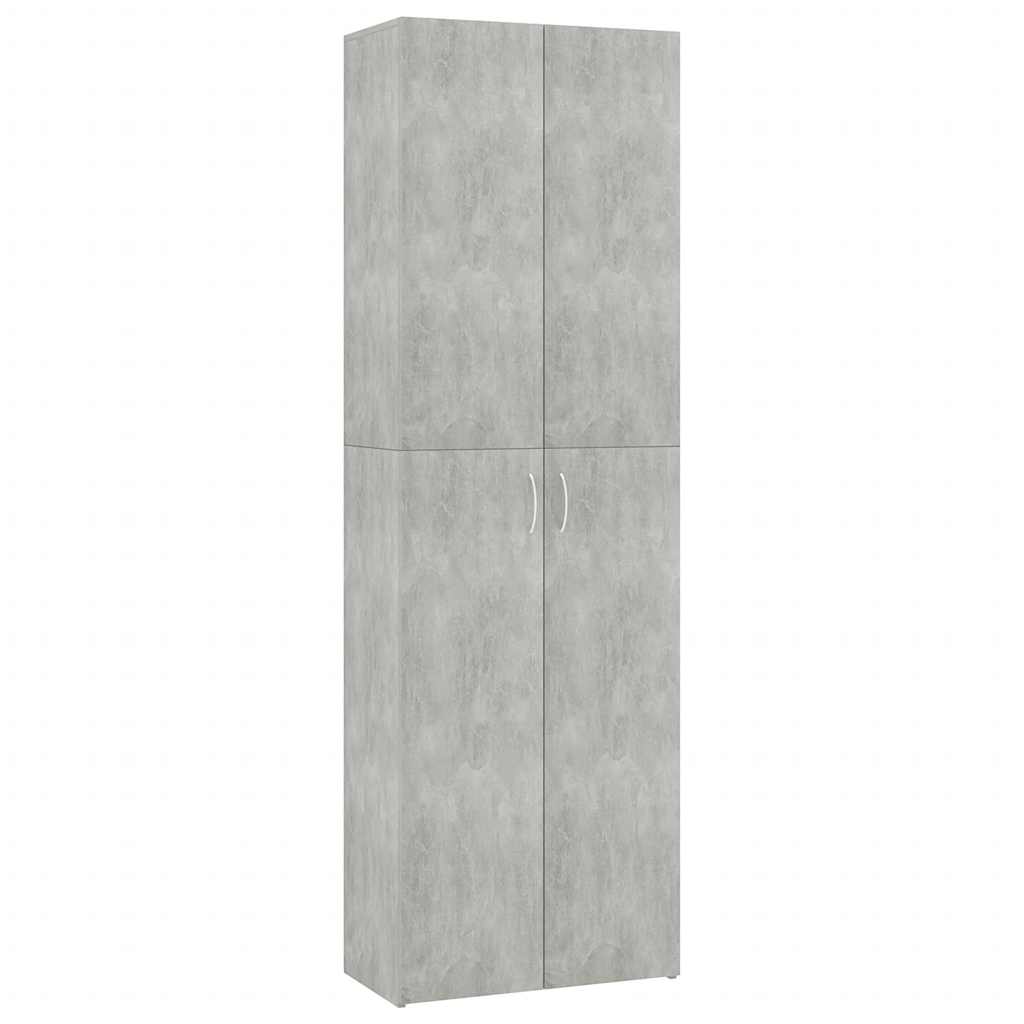 Office Cabinet Concrete Grey 60x32x190 cm Engineered Wood