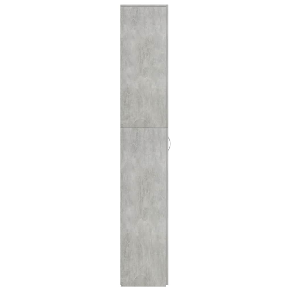 Office Cabinet Concrete Grey 60x32x190 cm Engineered Wood