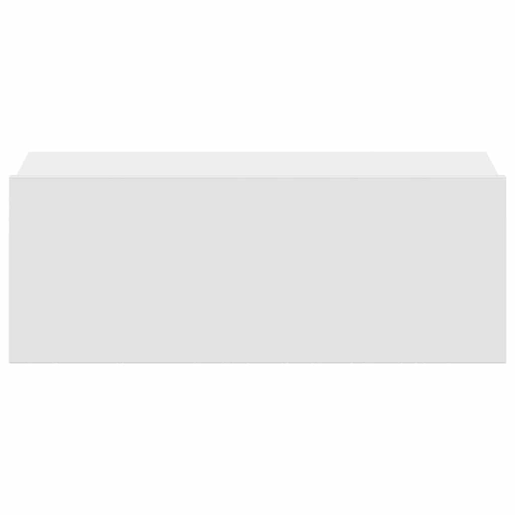 Floating Nightstands 2 pcs White 40x30x15cm Engineered Wood