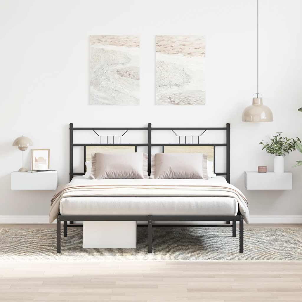 Floating Nightstands 2 pcs White 40x30x15cm Engineered Wood