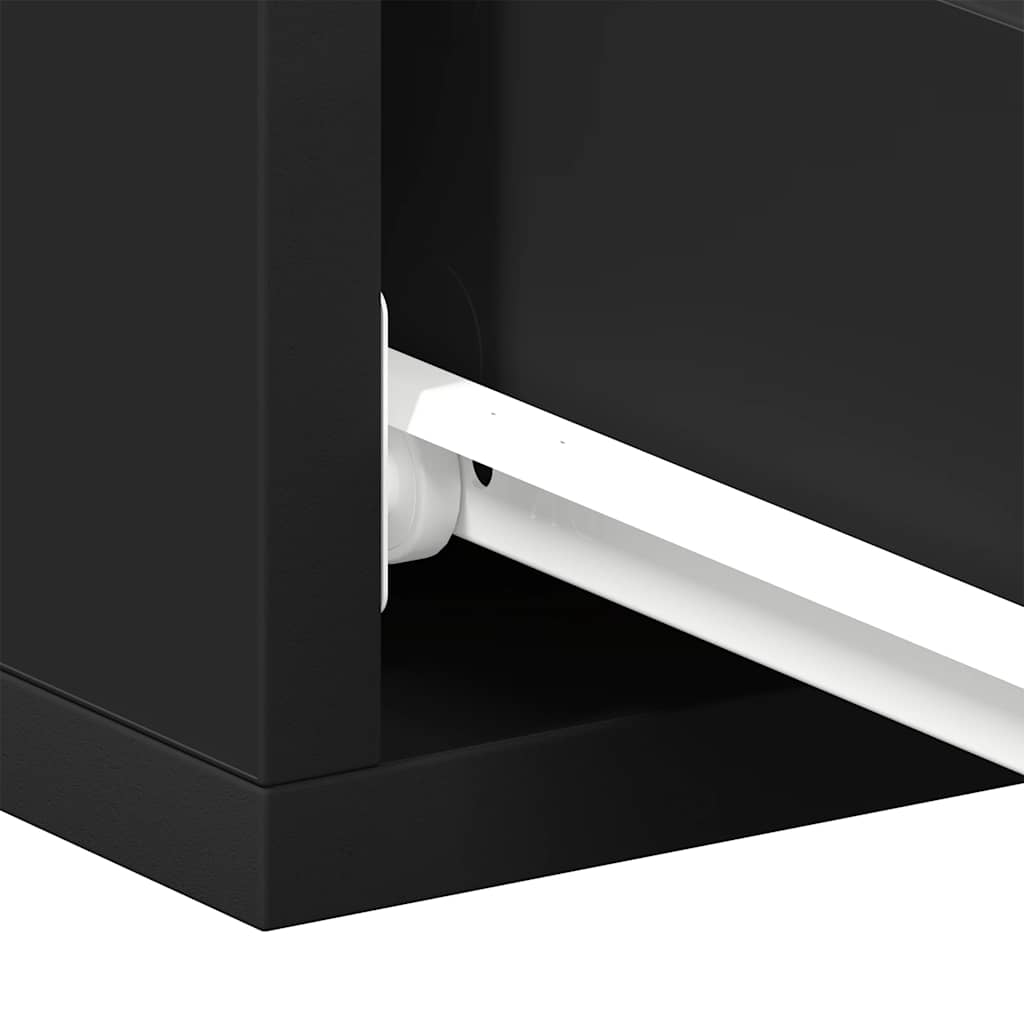 Floating Nightstands 2 pcs Black 40x30x15 cm Engineered Wood