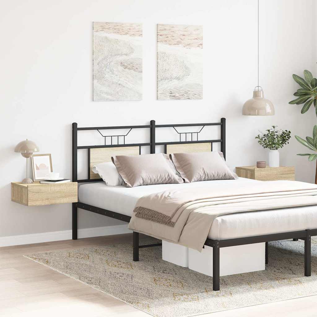 Floating Nightstands 2 pcs Sonoma Oak 40x30x15 cm Engineered Wood