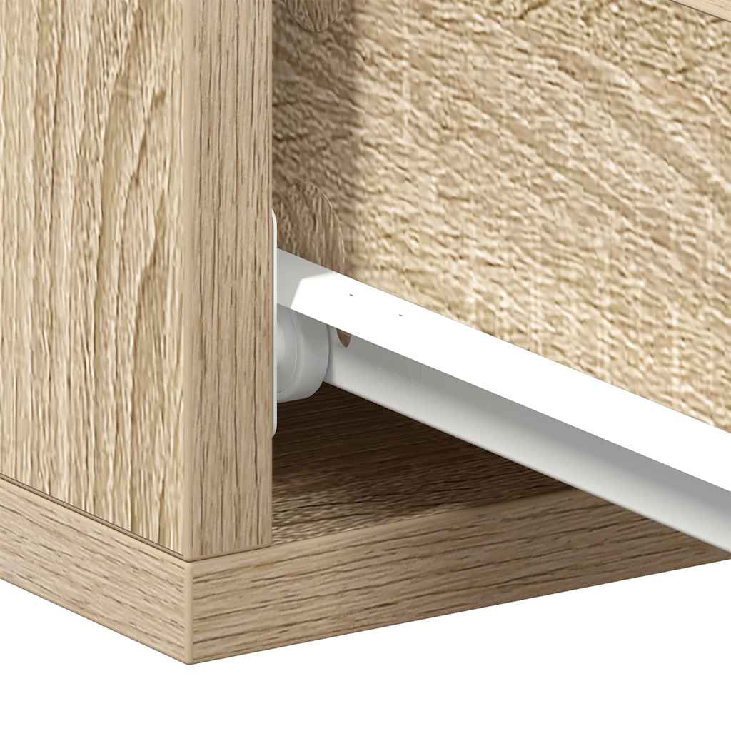 Floating Nightstands 2 pcs Sonoma Oak 40x30x15 cm Engineered Wood