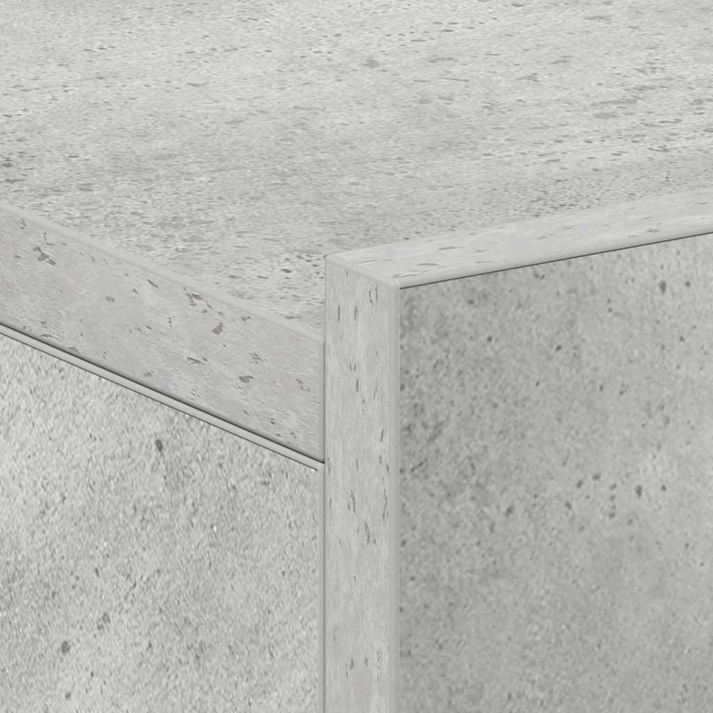 Floating Nightstands 2 pcs Concrete Grey 40x30x15 cm Engineered Wood