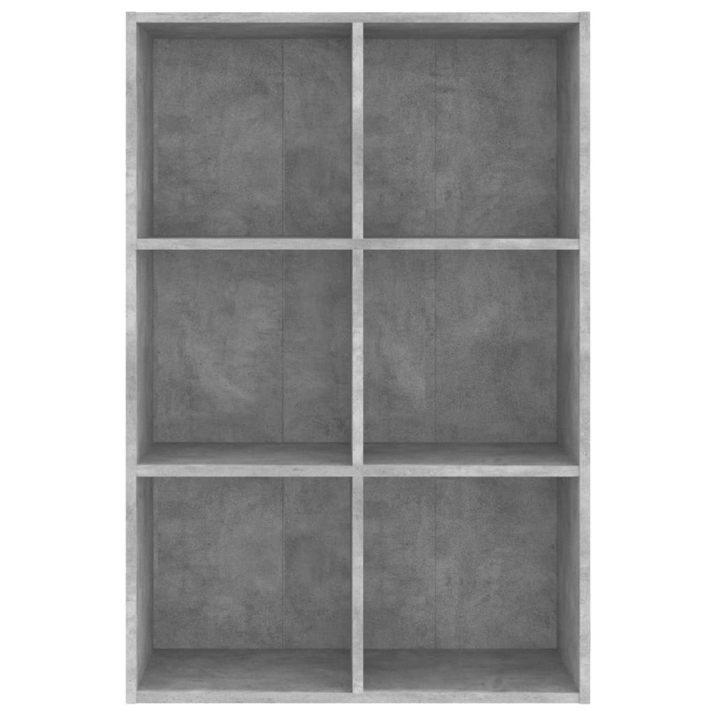 Book Cabinet/Sideboard Concrete Grey 66x30x98 cm Engineered Wood