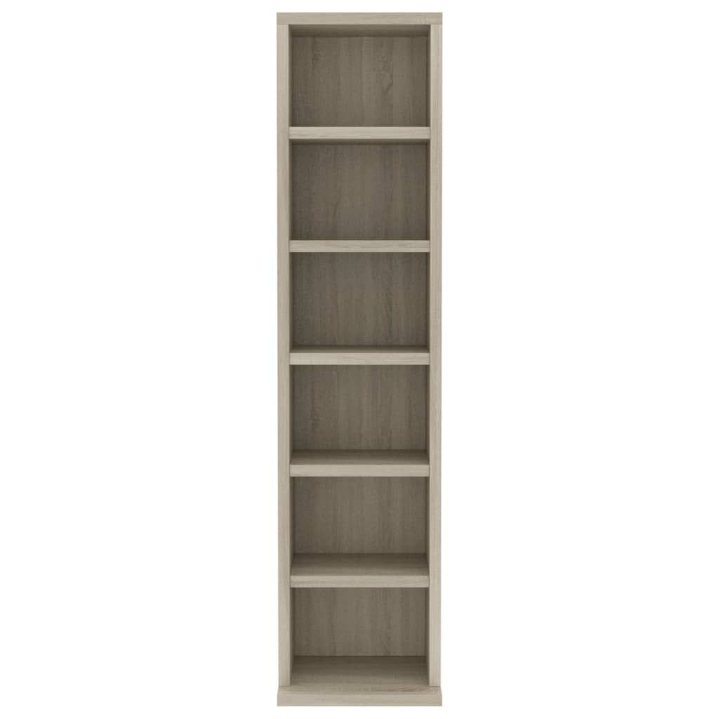 CD Cabinet Sonoma Oak 21x20x88 cm Engineered Wood