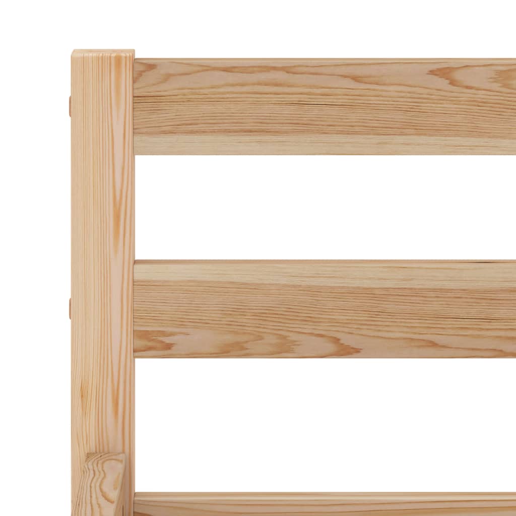 Bed Frame without Mattress Solid Pine Wood 140x200 cm