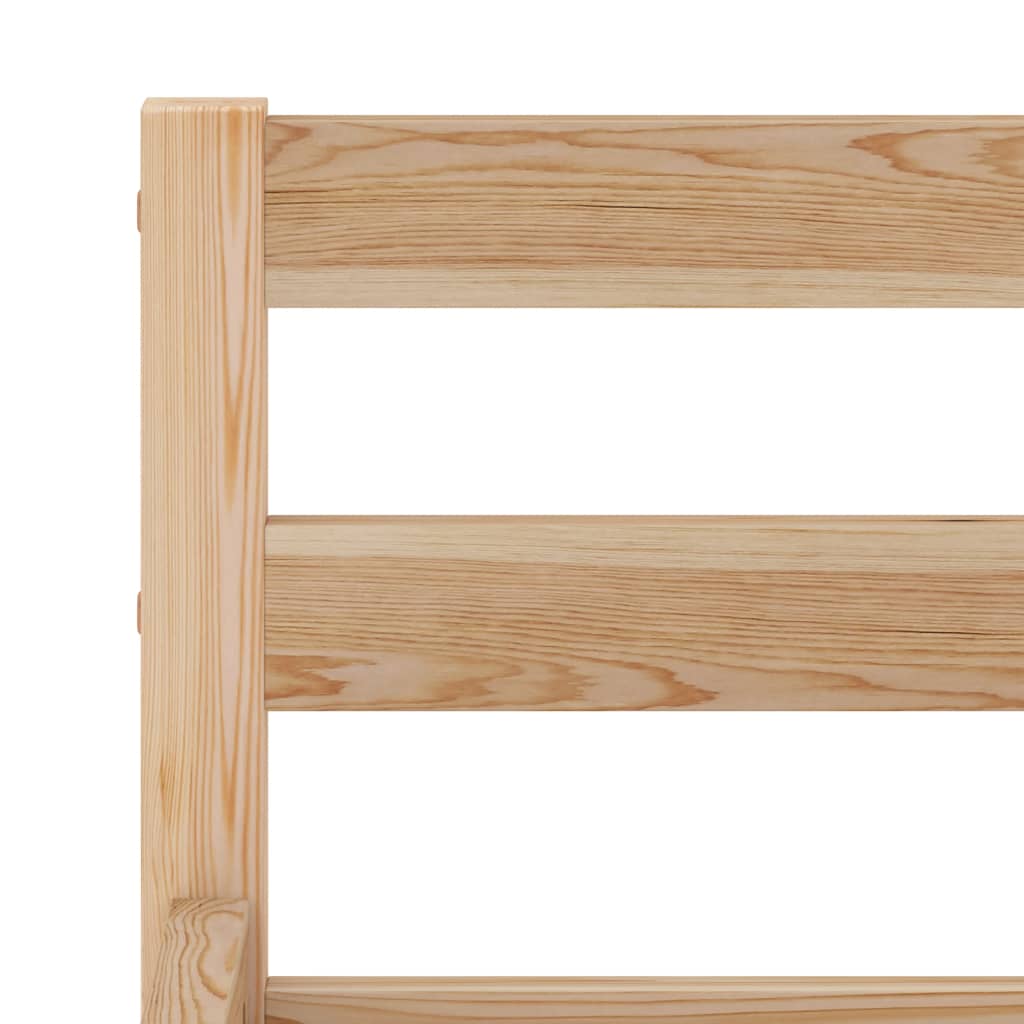 Bed Frame without Mattress Solid Pine Wood 160x200 cm