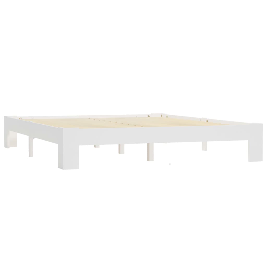 Bed Frame without Mattress Brown 160x200 cm Solid Wood Pine