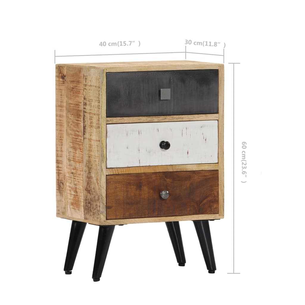 Bedside Cabinet 40x30x60 cm Solid Mango Wood